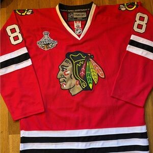 New NHL CHICAGO BLACKHAWKS #88 KANE STANLEY CUP CHAMPIONSHIP HOCKEY JERSEY 50